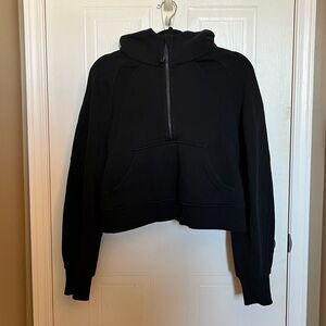 Lululemon Scuba Oversized 1/2 Zip Hoodie - Black - XS/S